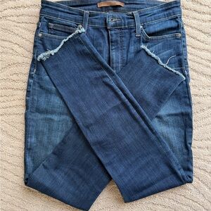 Joe's Jeans Dark Indigo High-Rise Skinny Ankle Jeans